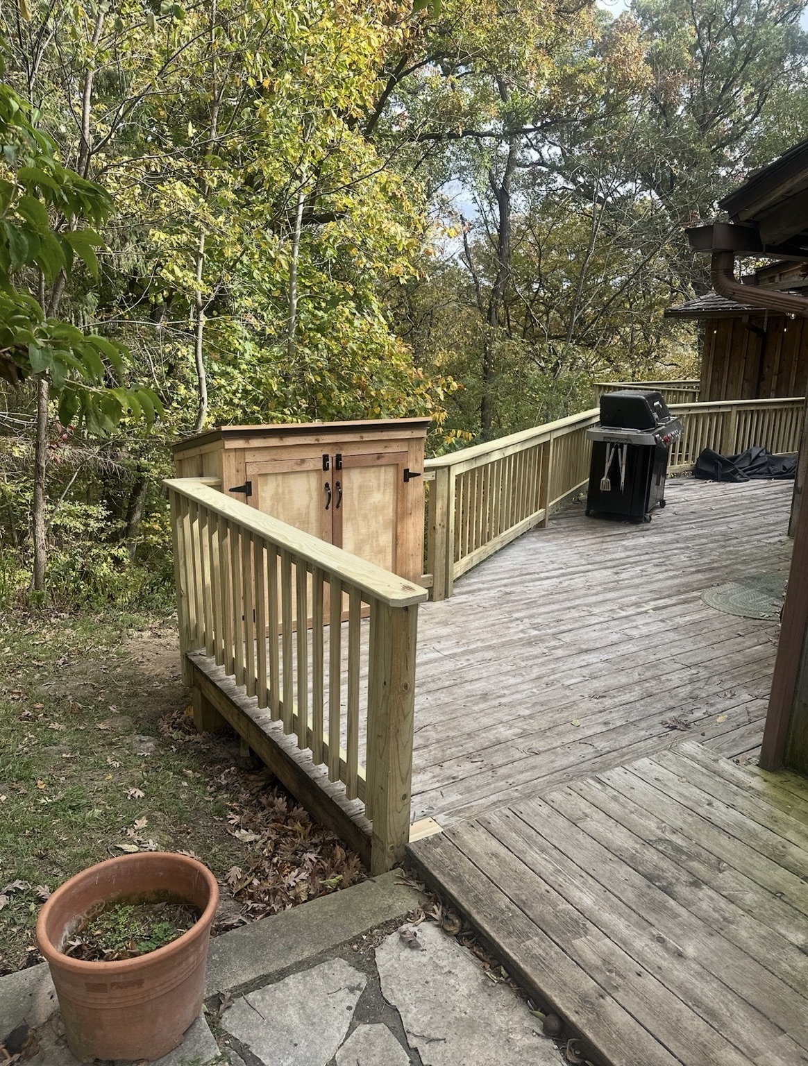 Wood deck